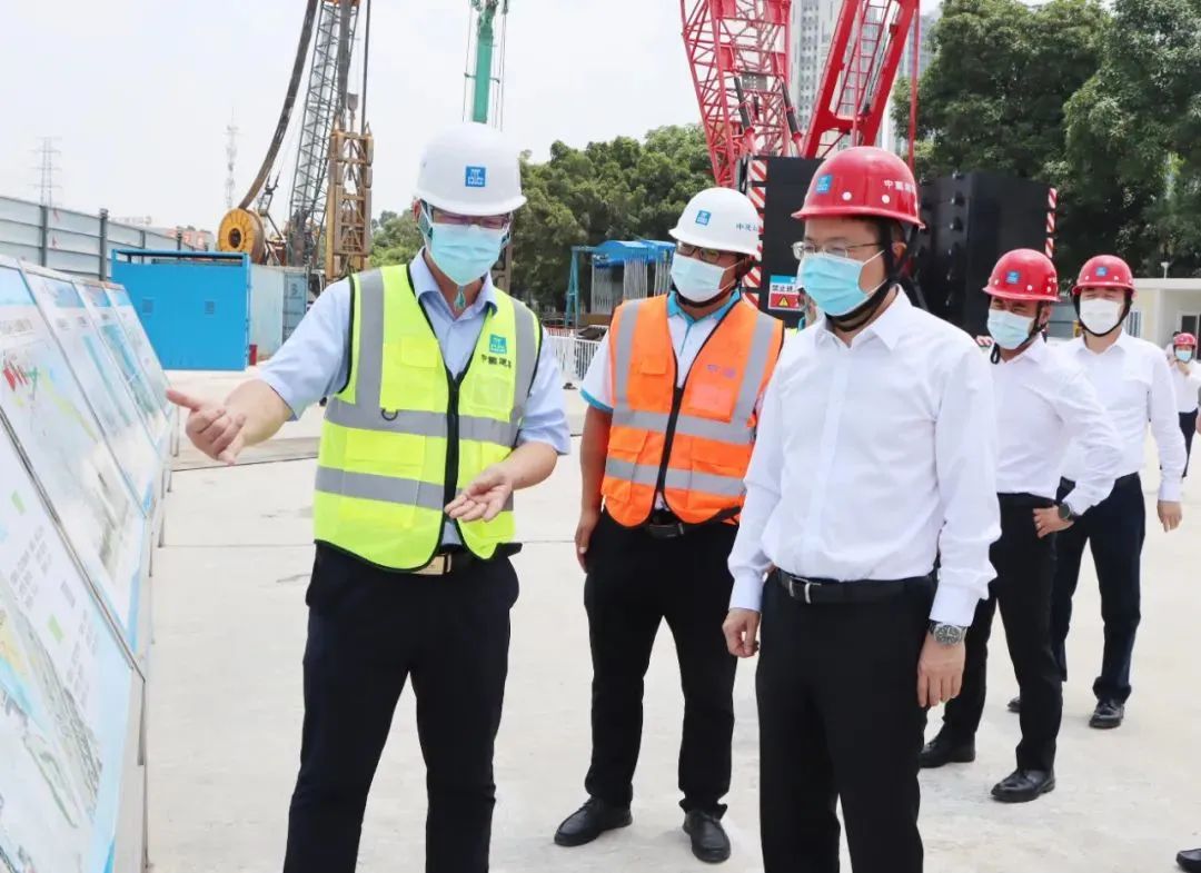 石雨检查调研芳白城际土建四工区项目